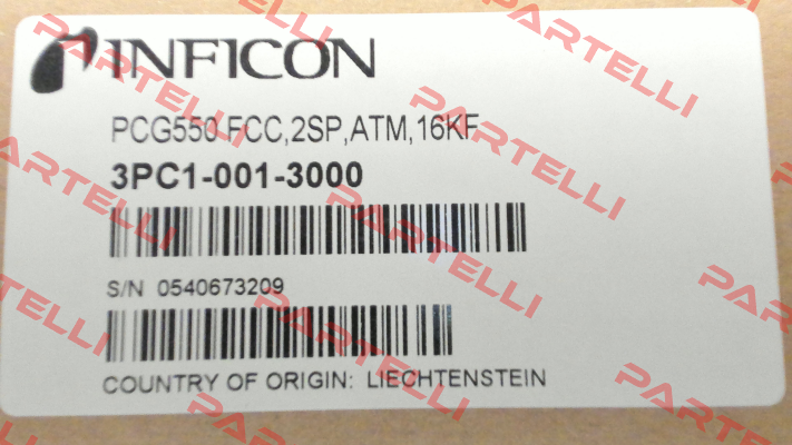 Nr. 3PC1-001-3000 Type PCG550 FCC,2SP,ATM,16KF Inficon