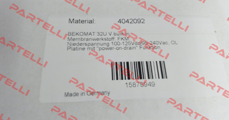 BEKOMAT 32U V built-in,  4042092 Beko