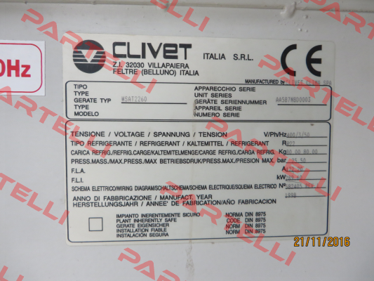 WSAT2260 - obsolete, alternative WSAT-XEM 100.4 Excellence  Clivet