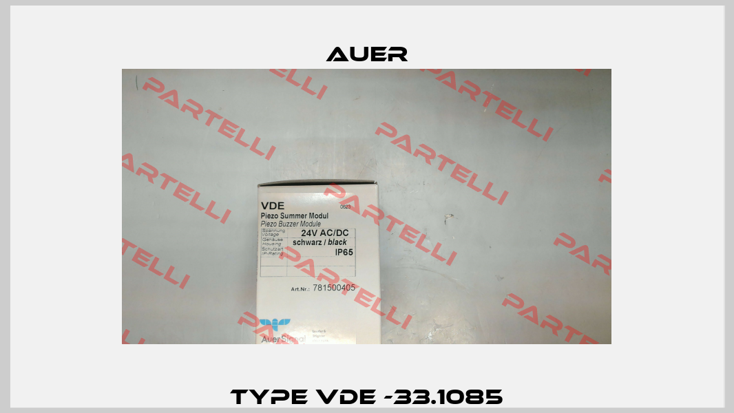 Type VDE -33.1085 Auer